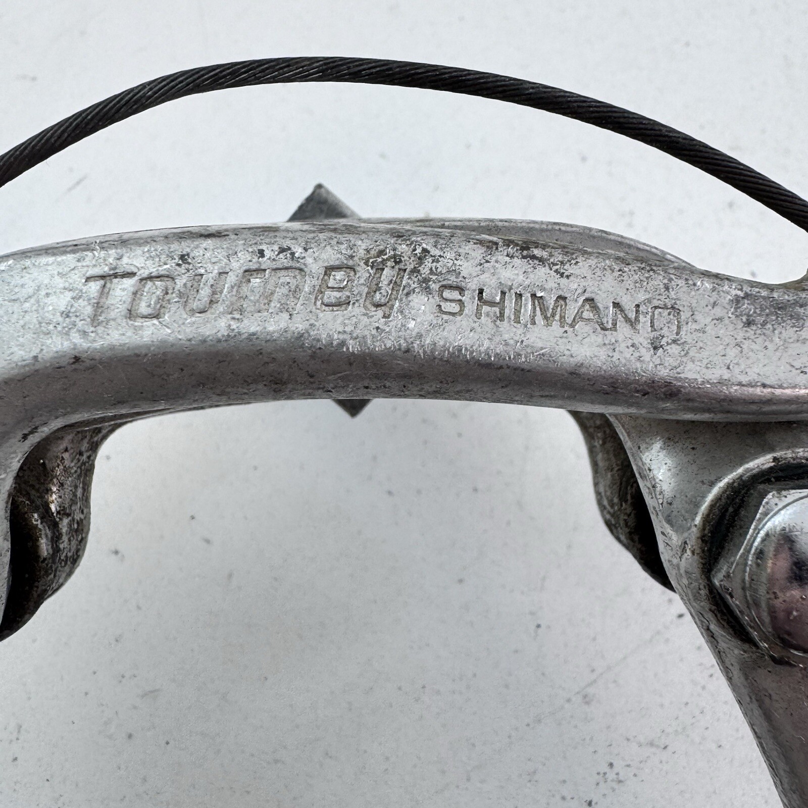 Vintage Shimano Tourney Center Pull Brake Caliper Rear Nutted Silver Race A02