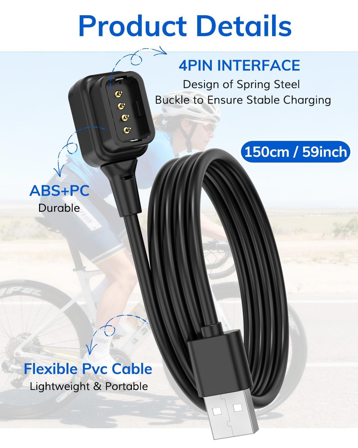 Replacement USB Charging Cable for Di2 EW-EC300, Compatible with Shimano 12-Spee