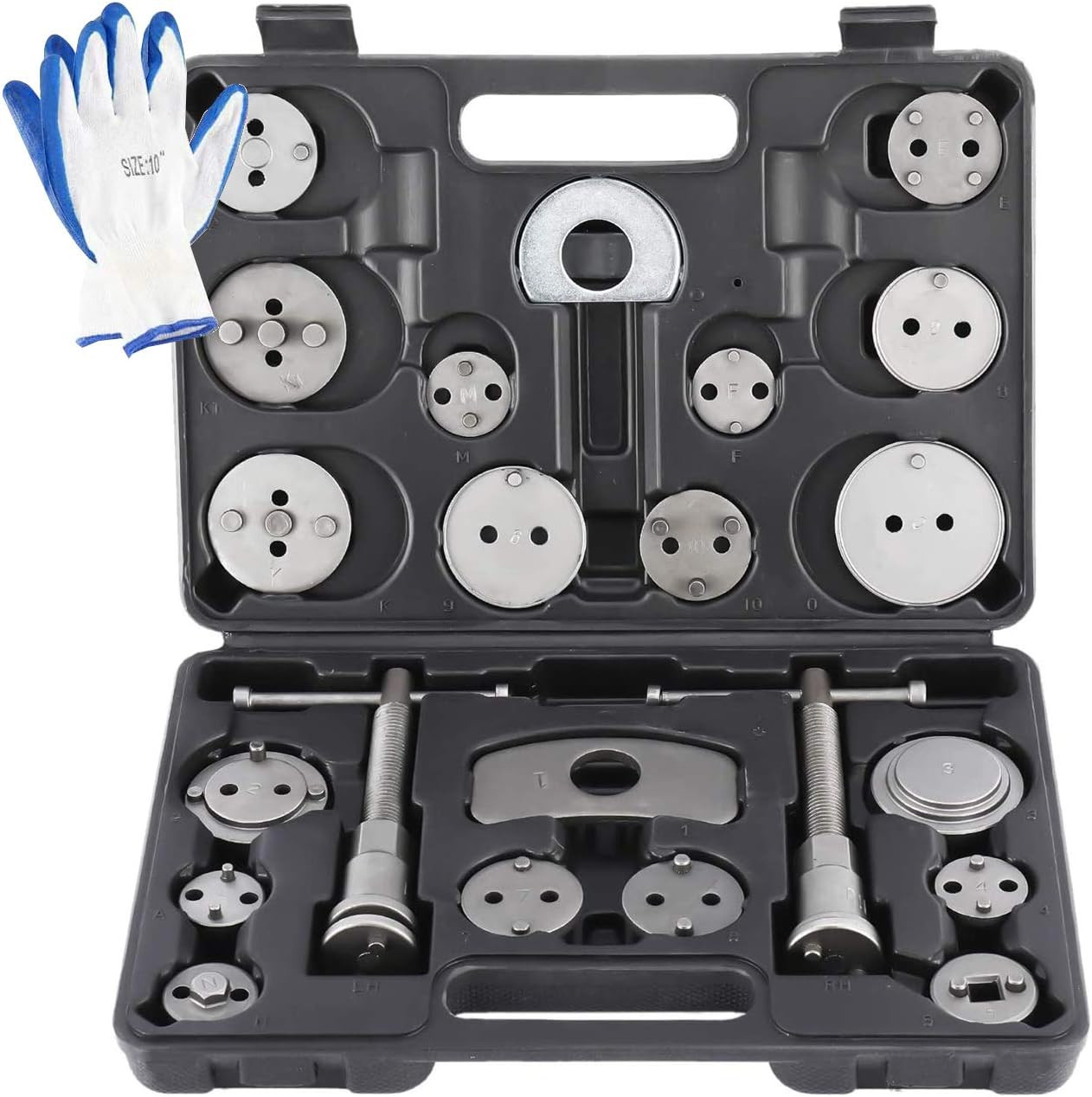 24Pcs Disc Brake Caliper Compression Wind Back Tool Kit, Heavy Duty