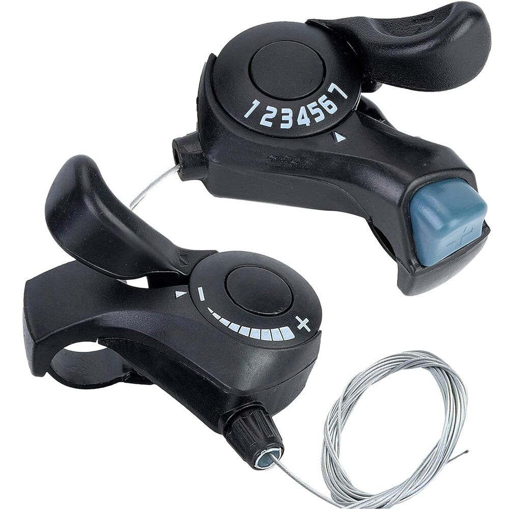 1Pair 3×7 21 Speed MTB Mountain Road Bicycle Shifter Bike Thumb Gear Shift Set