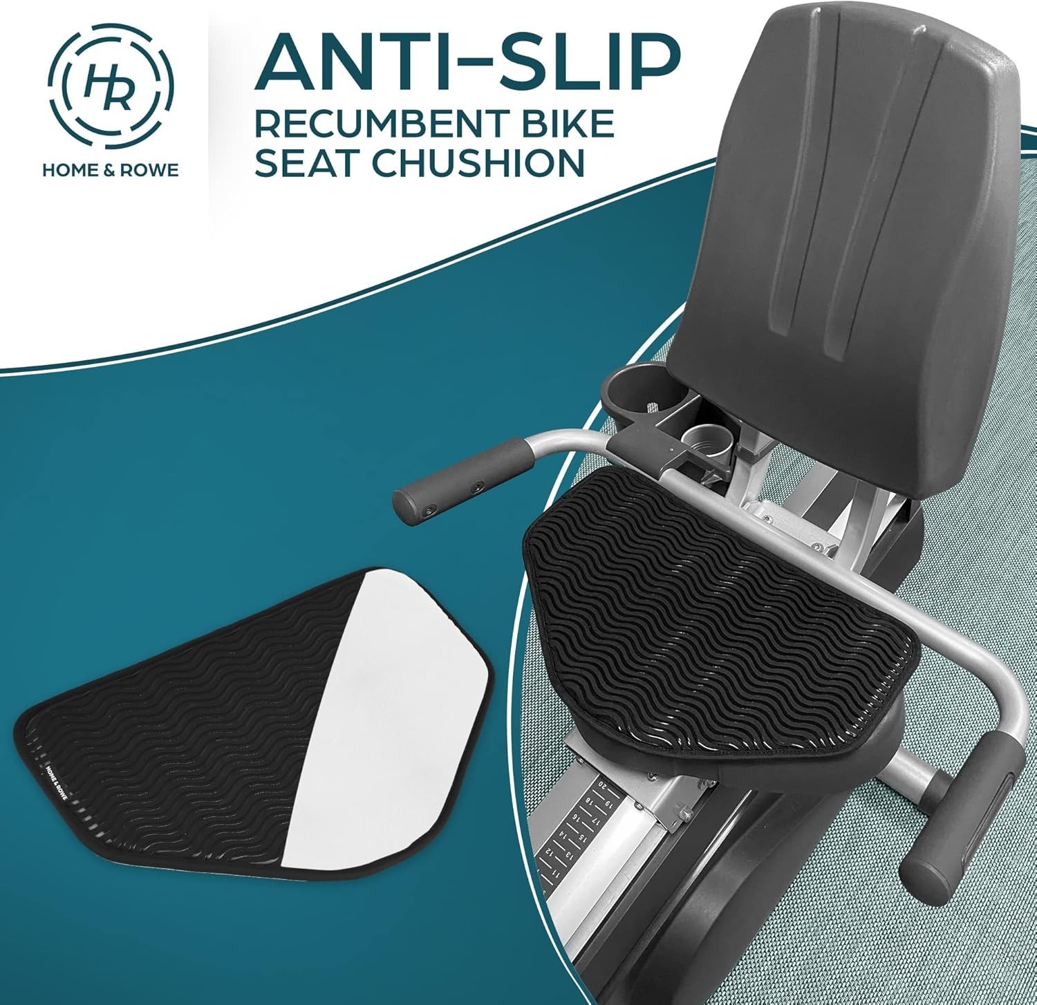 Recumbent Bike Seat Cushion – Anti-Slip Extra-Wide Seat Pad for Desk and Exer…