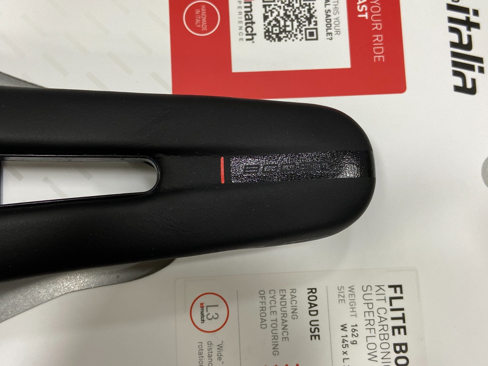 Selle Italia Flite Boost Kit Carbonio Superflow 145x250mm L3 Carbon Rail Saddle