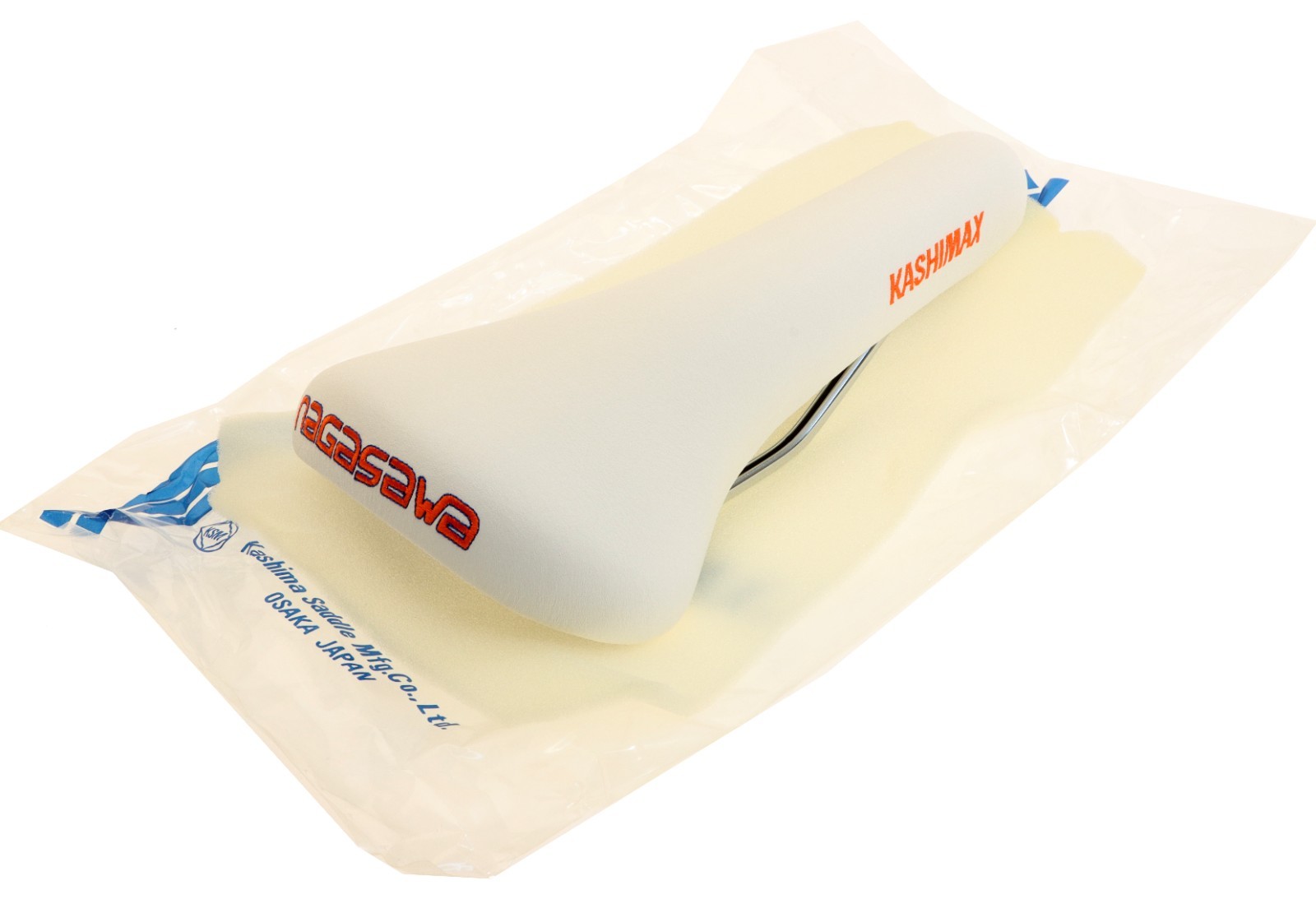 Kashimax x Nagasawa NK-1/AE Leather Padded Saddle LIMITED EDITION White NEW NOS
