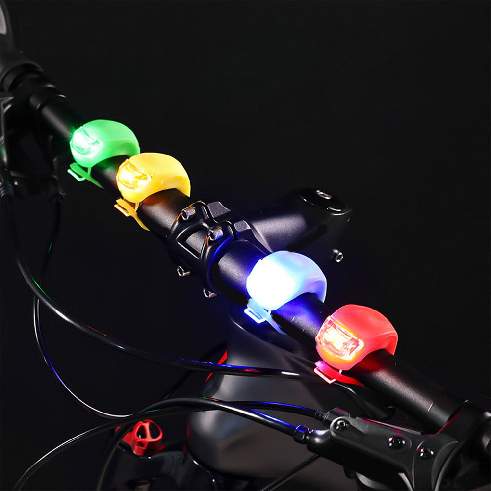 LED Mountain Bike Lights Set Front + Rear for Trail and Road Cycling Safety