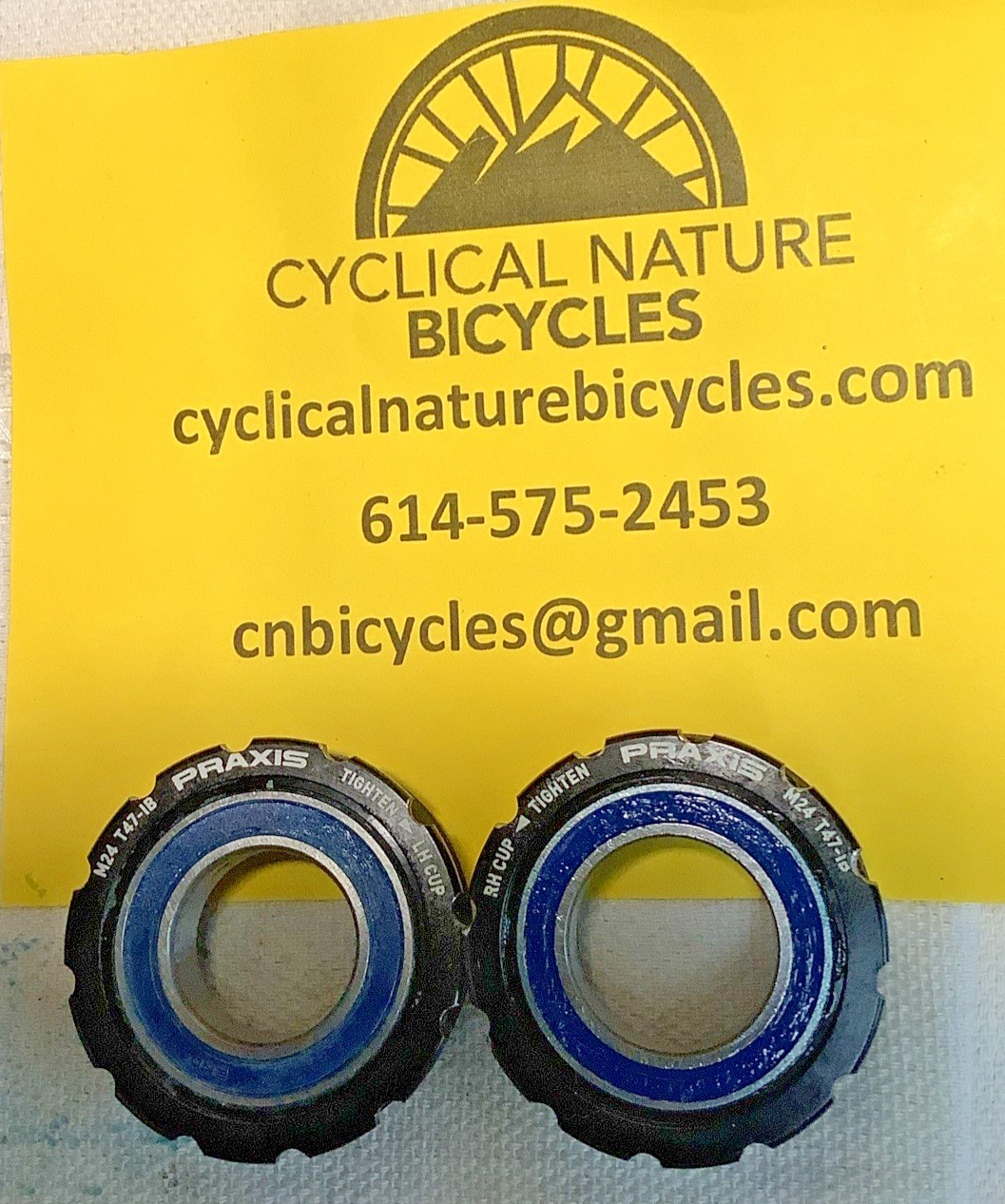 Praxis T47 GXP bottom bracket, 24mm/22mm spindle, new bike take-off