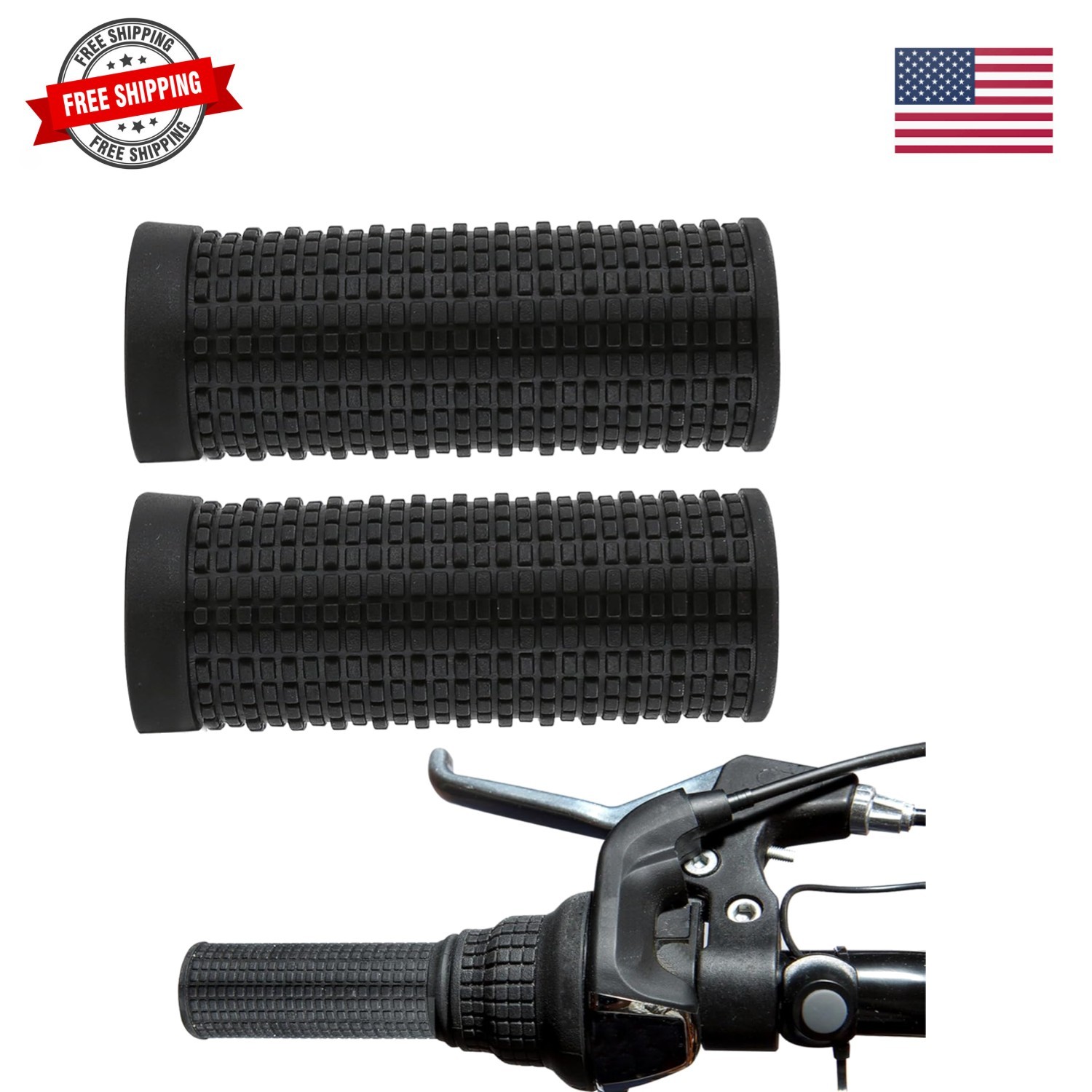 1 Pair MTB Bike Short Handlebar Grips 20x74mm/0.78×2.91inch, Bar Twist Cover …