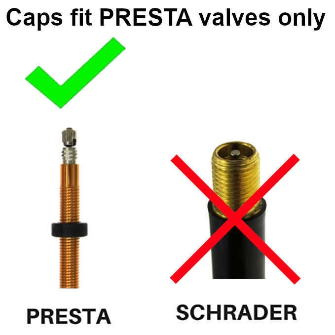 Presta Valve Caps Bicycle Bikes Neo Multicolor Pearl Rainbow Bulk Quantity