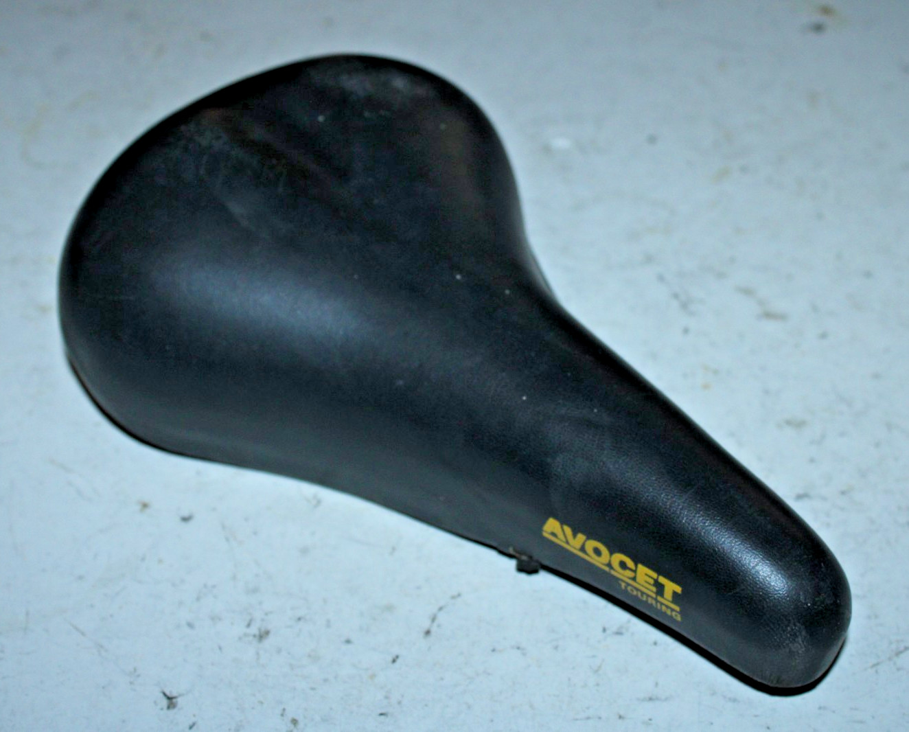 Vintage Avocet Touring Bike Saddle Black 260/150mm City Comfort Hybrid Commuter~