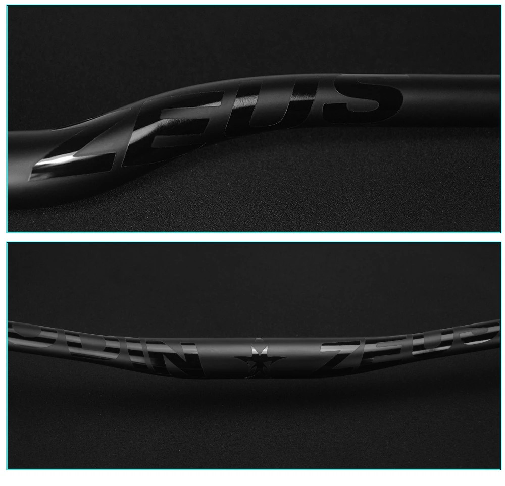 Carbon Fiber Mountain Bike Flat Riser Bar 31.8mm Clamp for XC Bicycle Handlebar