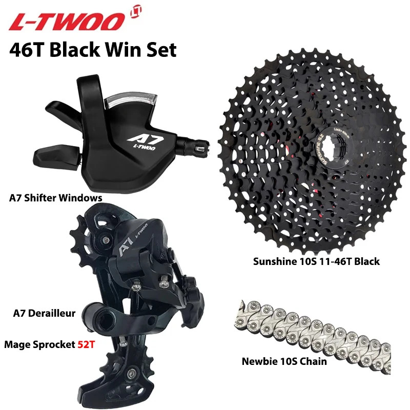 A7 1X10S Groupset 10 Speed Shift Lever Derailleur SUNSHINE Cassette 36T 42T 46T