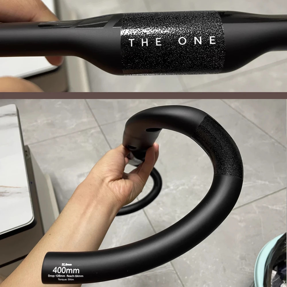 AERO Carbon Road Gravel Bicycle Handlebar 360mm 380mm 400mm 420mm Black Matt