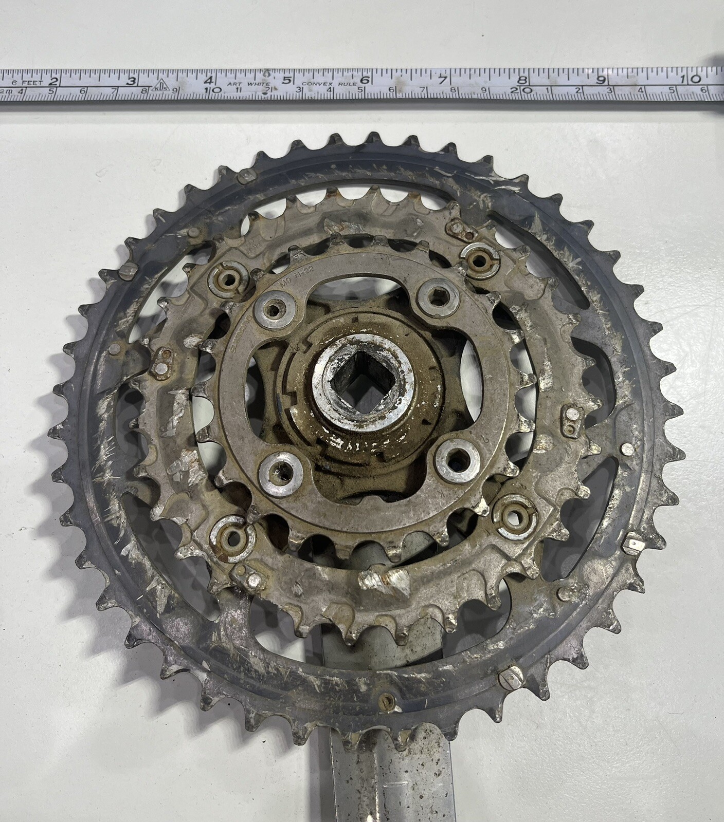Shimano Deore LX FC-M570 175mm MTB Crankset Chainrings Made in Japan Set of 4