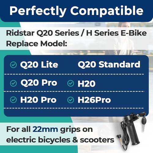 Full Twist Throttle for Ridstar with 2 Keys, Universal Throttle Grips for