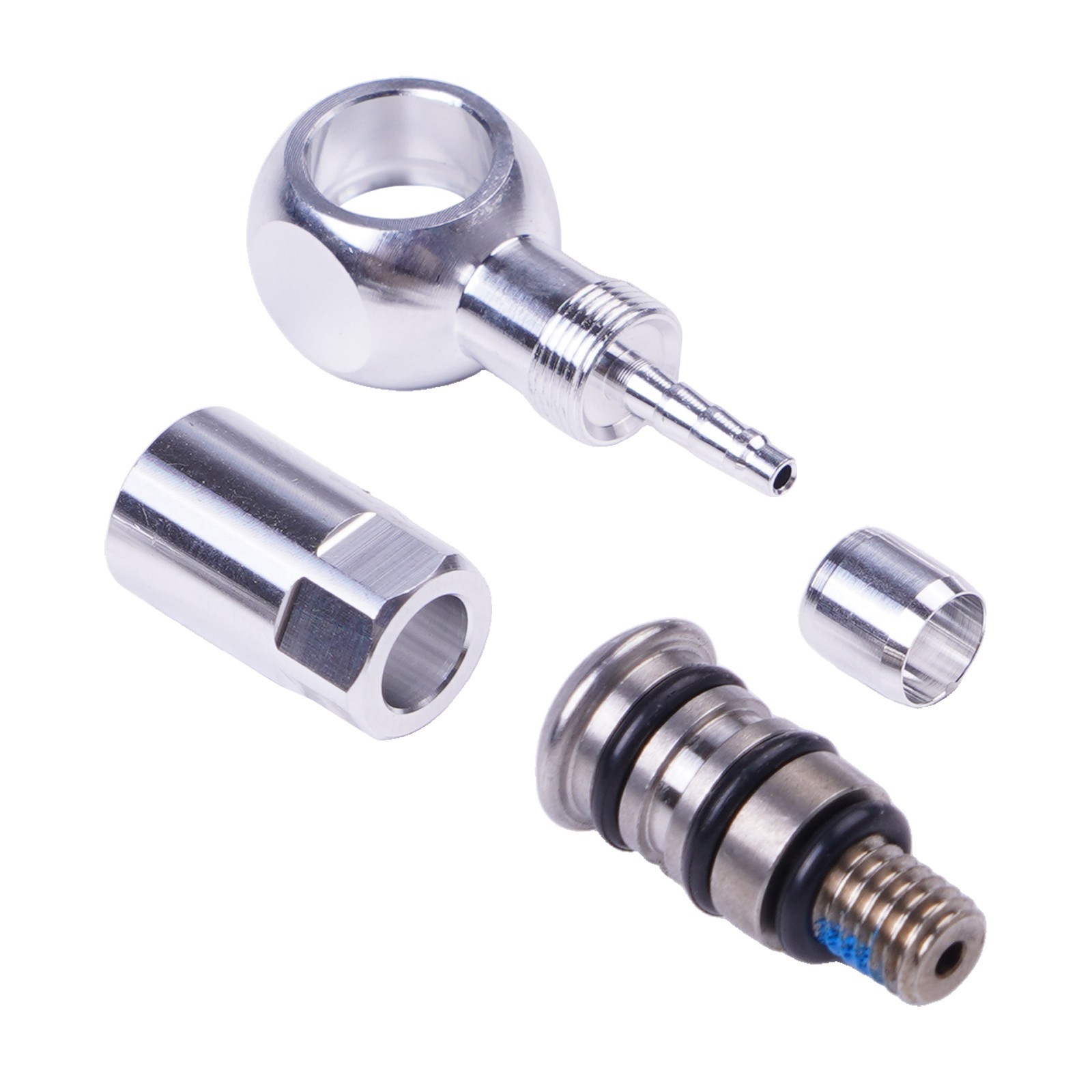 Sleek Aluminium Banjo Fitting with Reliable M5 Bolt for ZOOM875e Brakes