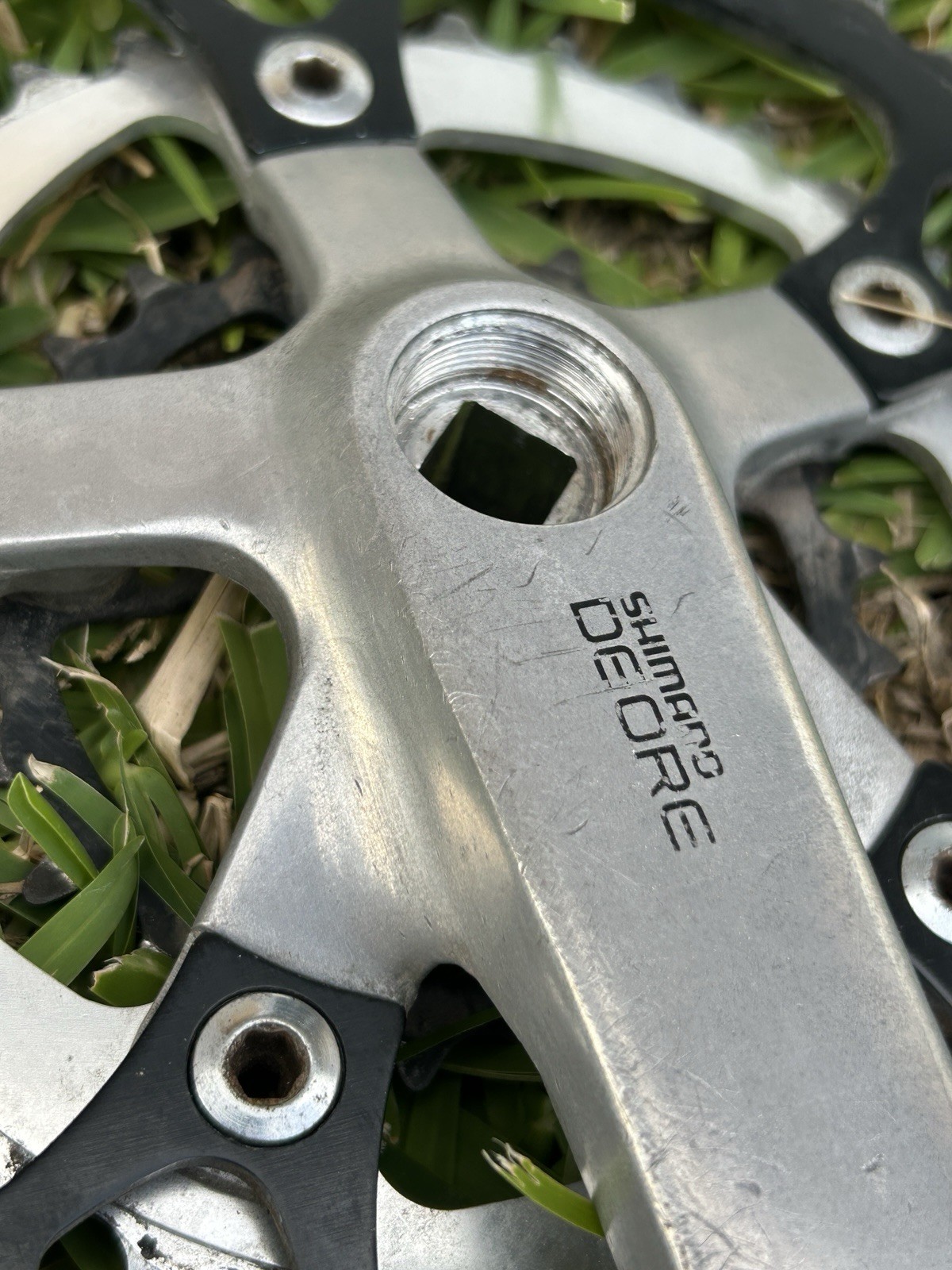 Vintage Shimano Deore DX FC-MT60 Crankset 175mm SG 46/36/24 1980s 90s MTB
