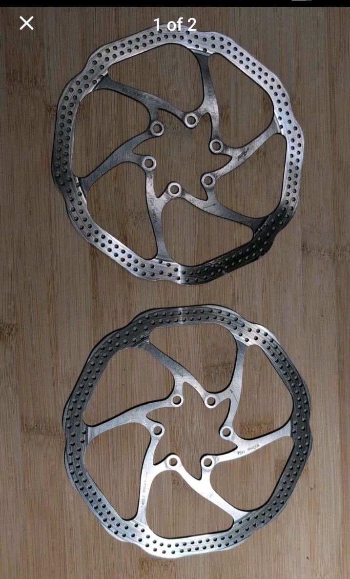 (2) 160mm Avid 6-Bolt Disc Brake Rotors Set For Mountain Gravel Road Bikes
