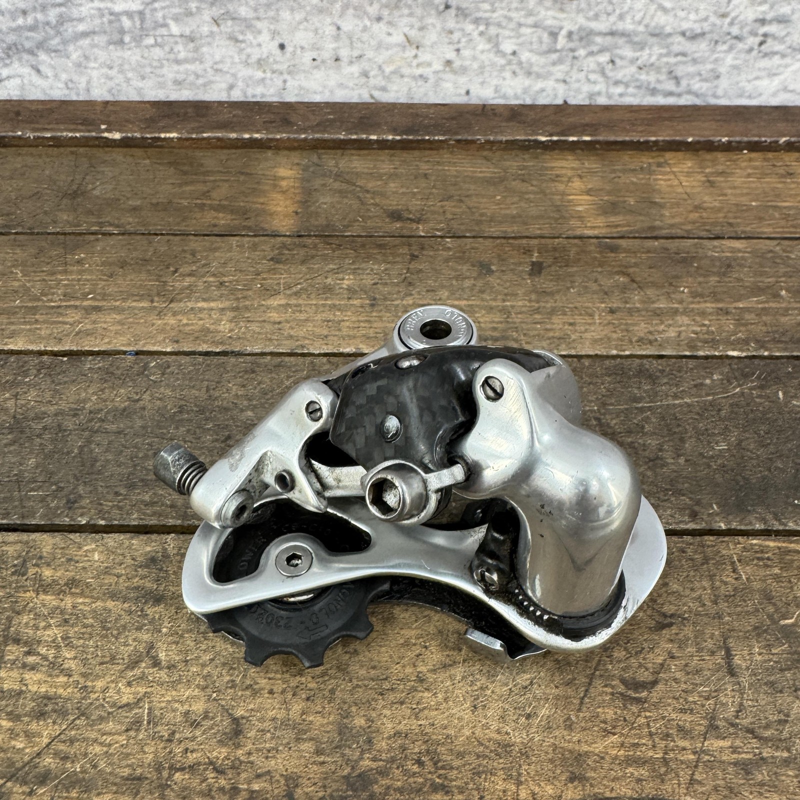 Vintage Campagnolo Centaur Rear Derailleur Carbon 10 Speed Short Cage 225g