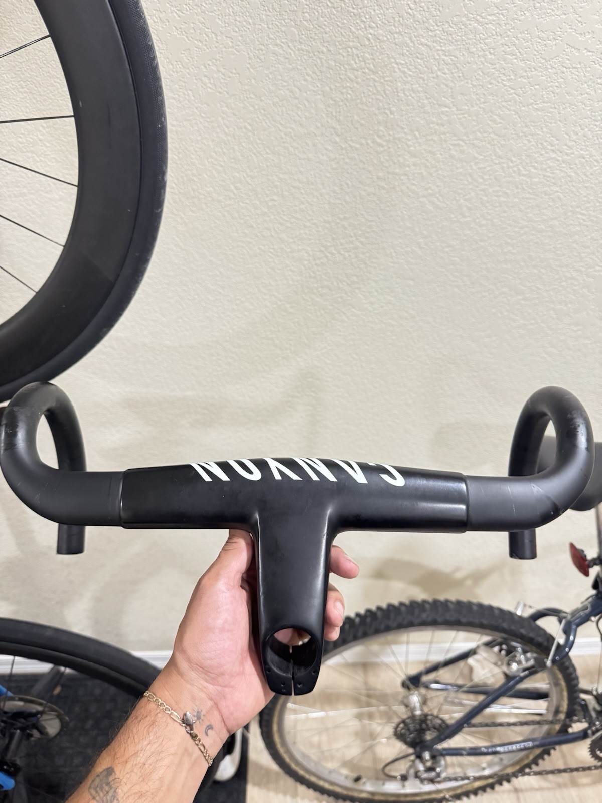 Canyon H36 Carbon Fiber Integrated Drop Bar Cockpit 390mm 90mm 31.8 Black