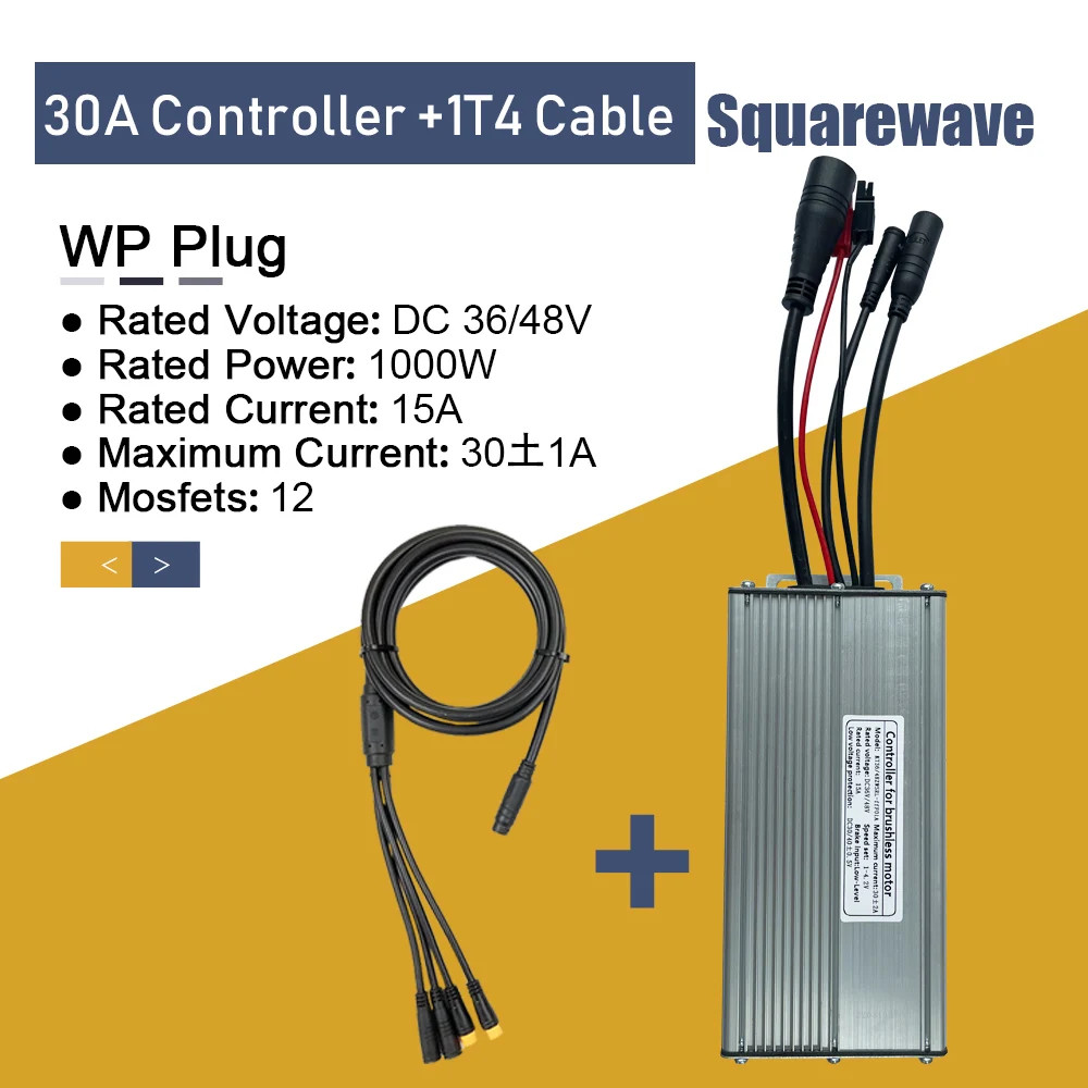 Electric Bike Controller 36V 48V 15A-30A All Waterproof Brushless 250W-1000W