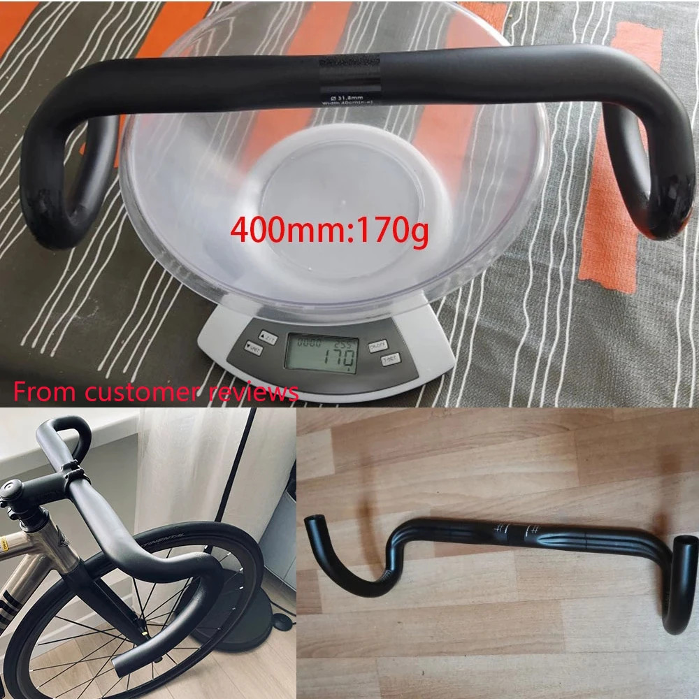 Carbon Road Bicylce Handlebar 31.8mm UD Matte Glossy Drop Bar 380-440mm Bent Bar