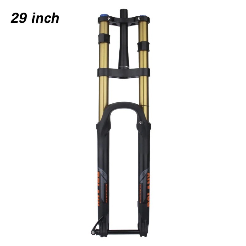 27.5 29in MTB Ebike Barrel Axle Air Pressure Suspension Fork Straight/Tapered