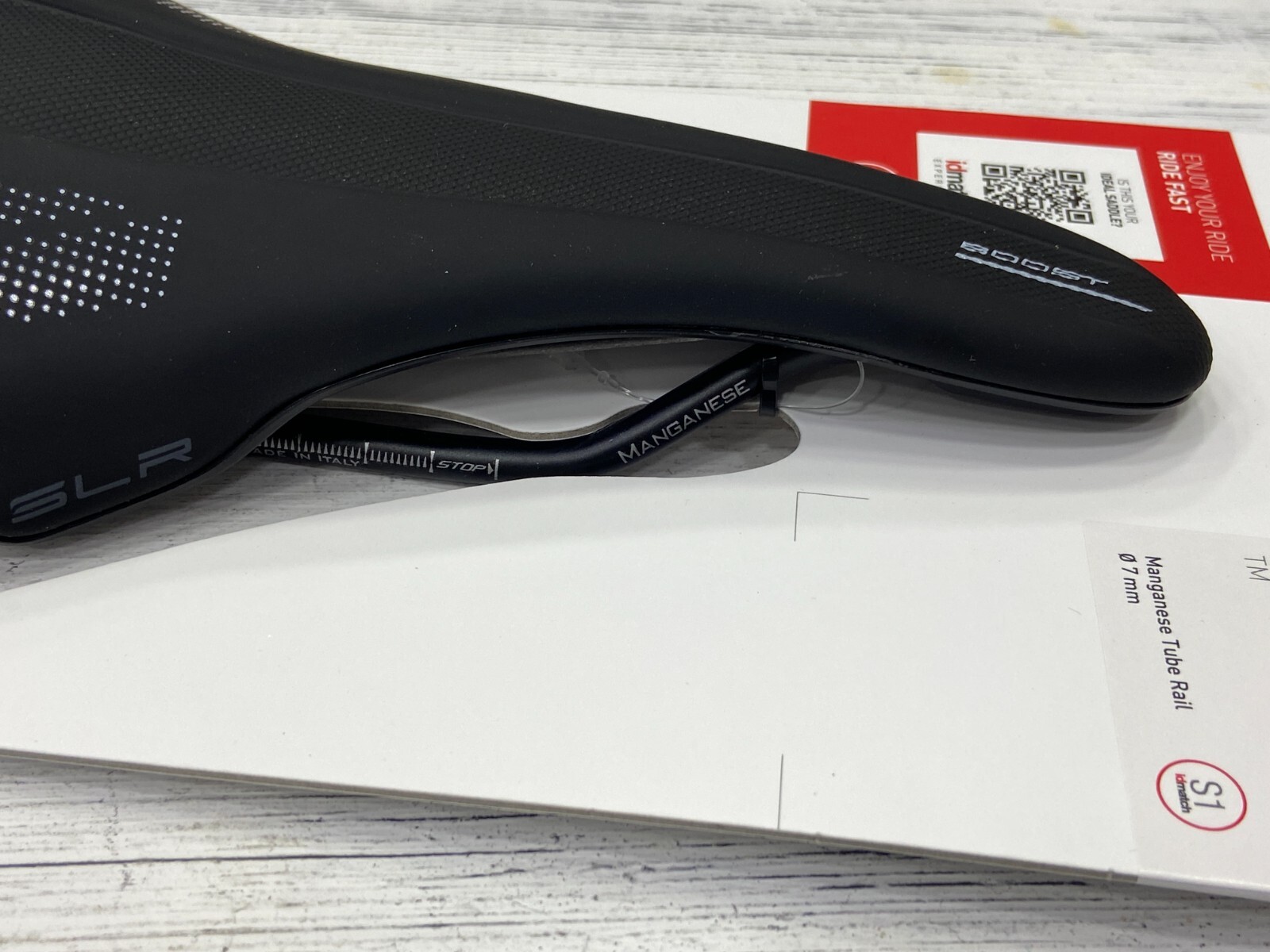 Selle Italia SLR Boost TM S1 130x248mm Manganese Rail Road Saddle (Black)