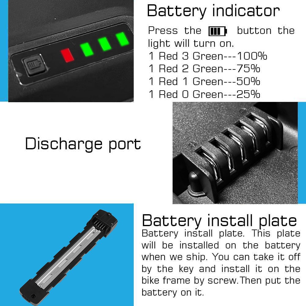 Samsung Cell E-Bike Battery 48V 52V 25Ah Electric Bike Bicycle Battery for 2000W