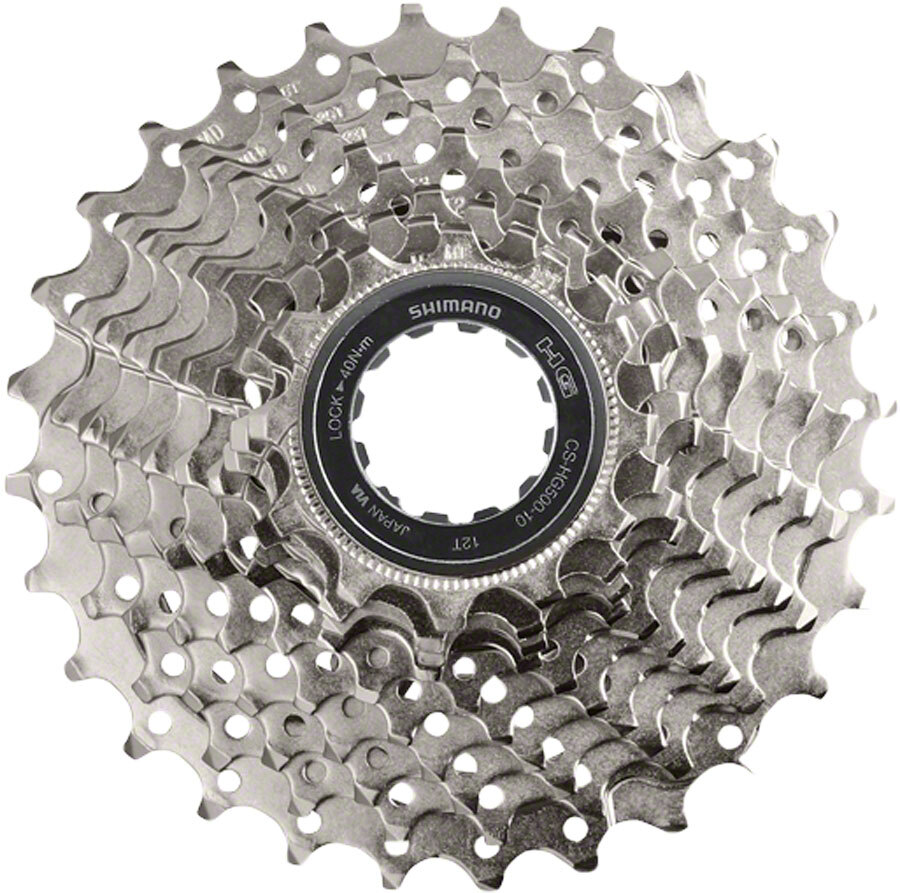 Shimano CS-HG500 Cassette – 10-Speed, 11-25t, Silver