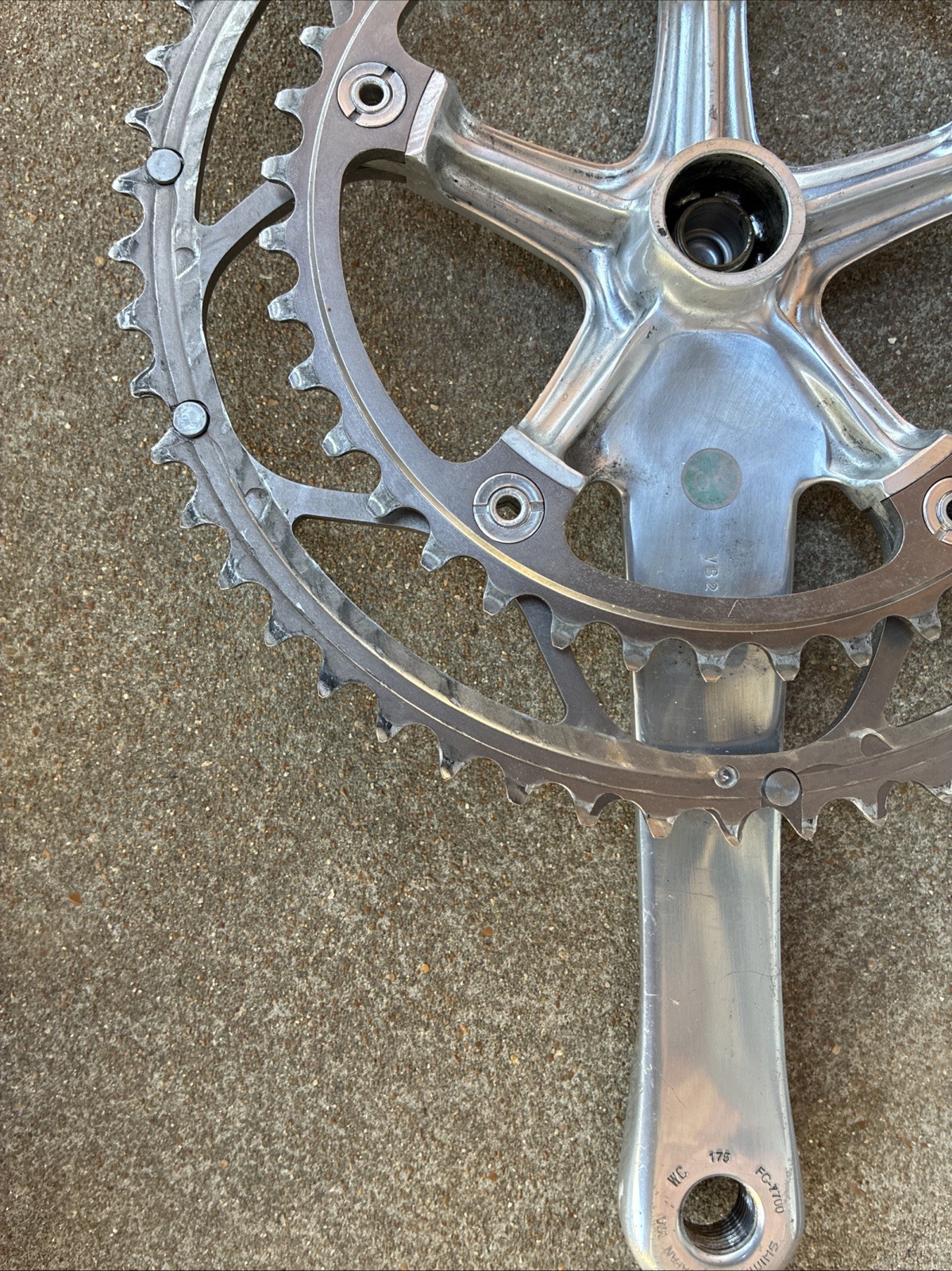 Shimano Dura Ace Crankset FC-7700 175mm 53/39 Double 130 BCD w/ BB-7700