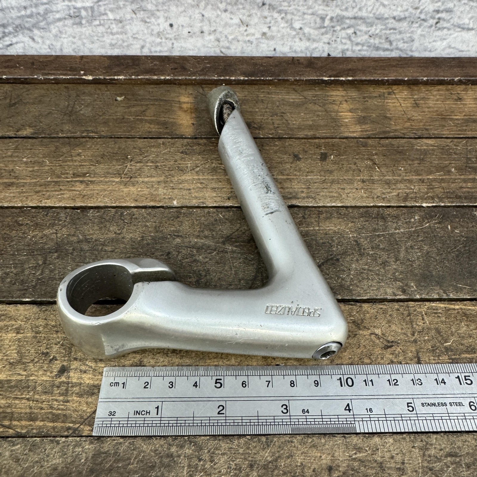 Vintage Specialized Quill Stem Silver 25.4 Clamp 22.2 90mm Alloy Road MTB