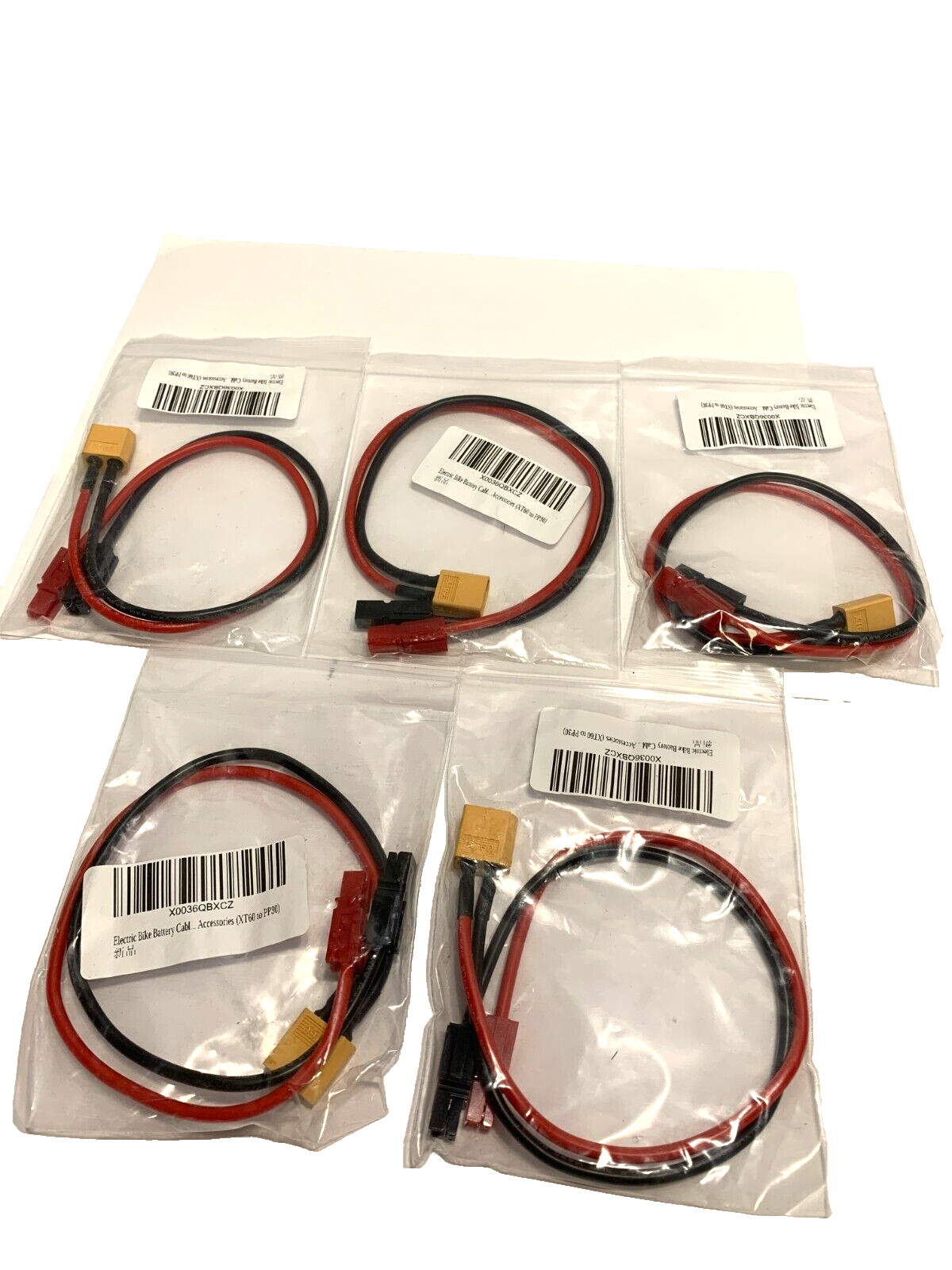 PP30 To XT60 Male Cable Connectors Adapter Bicycle Ebike Battery PACK OF 5