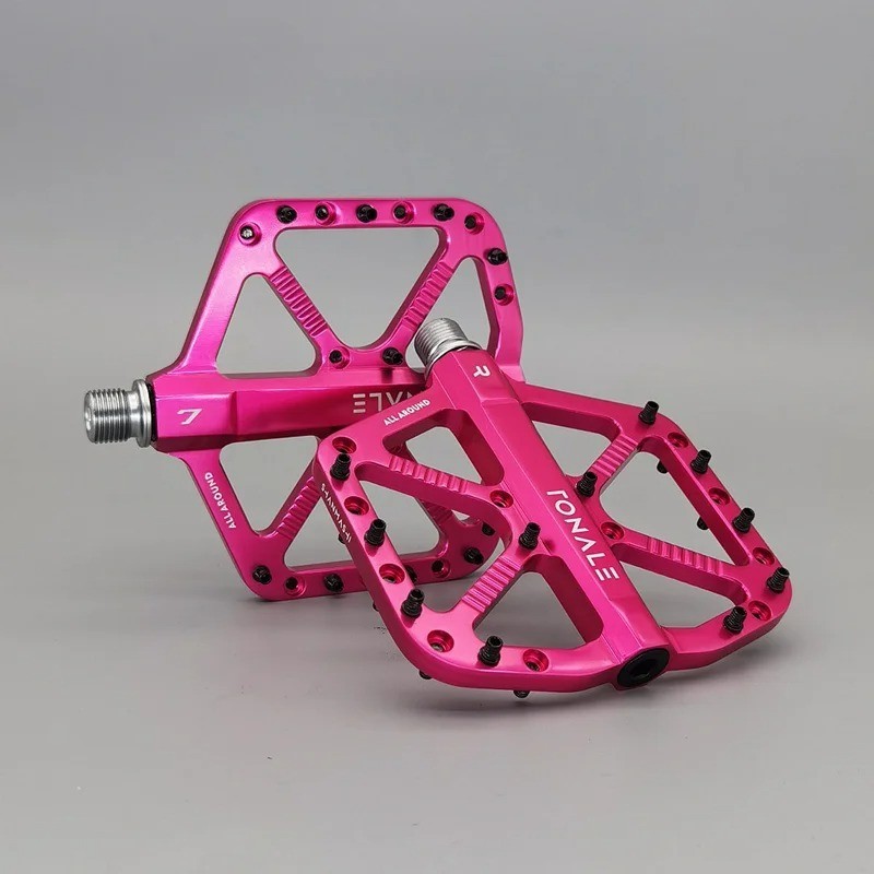 MTB Bike Pedals Brown CNC Aluminum Alloy Polished 3 Bearings Pedal Road Mountain
