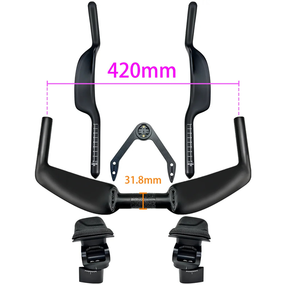 Carbon Bicycle Rest TT Handlebar Extension Triathlon Time Trial Cycling Parts