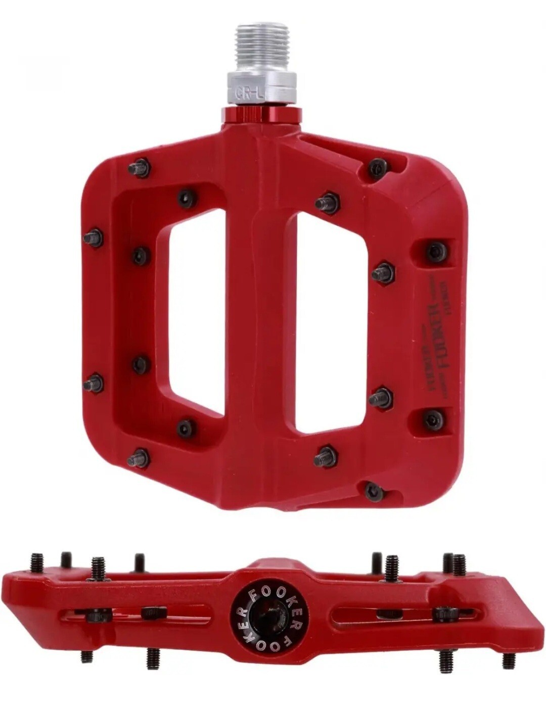 FOOKER MTB Pedals Mountain Bike 3 Bearing red needle roller bearing