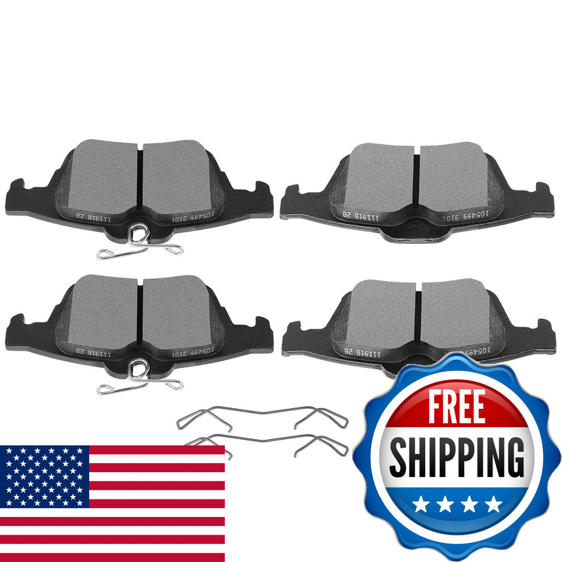 Scitoo D1564 Rear Semi-Metallic Brake Pads Sets Fit For Chevy 08-10For Ford 10