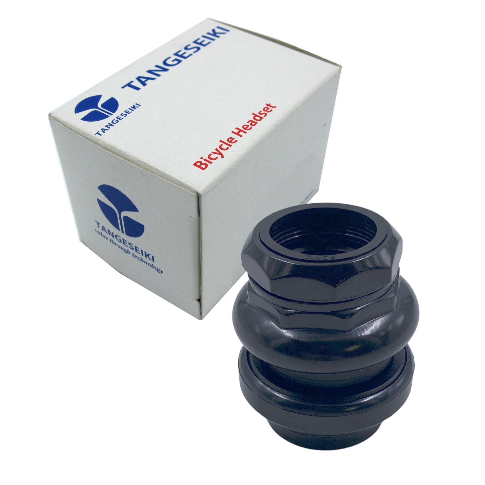 Tange Seiki Passage 30.2/26.4mm fits 1″ Threaded Bike Headset Black or Silver