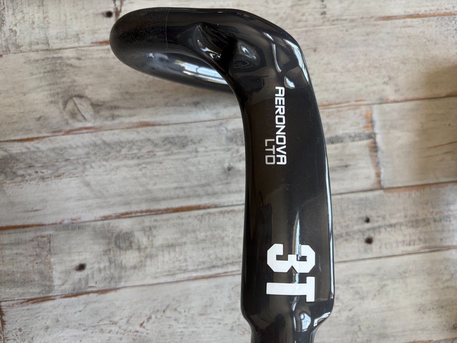 3T Full Carbon Road Bike Handlebar 31.8mm Black/Silver 420 mm