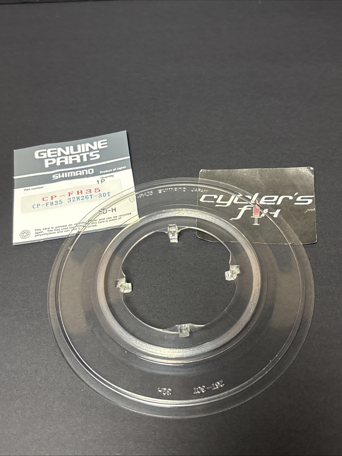 NOS Shimano CP-FH35 Clear 32H Spoke Guard Protector 26-30tooth Road Bike Touring
