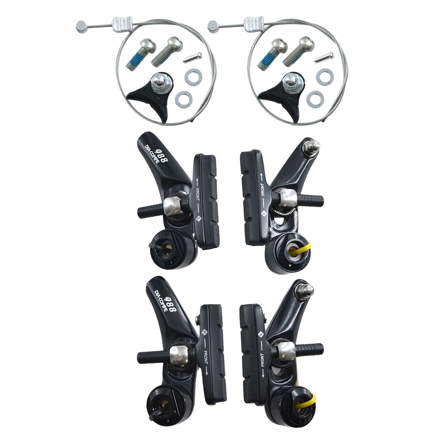 DIA-COMPE DC988EX Cyclocross Cantilever Brake Set (Front & Rear) , Black