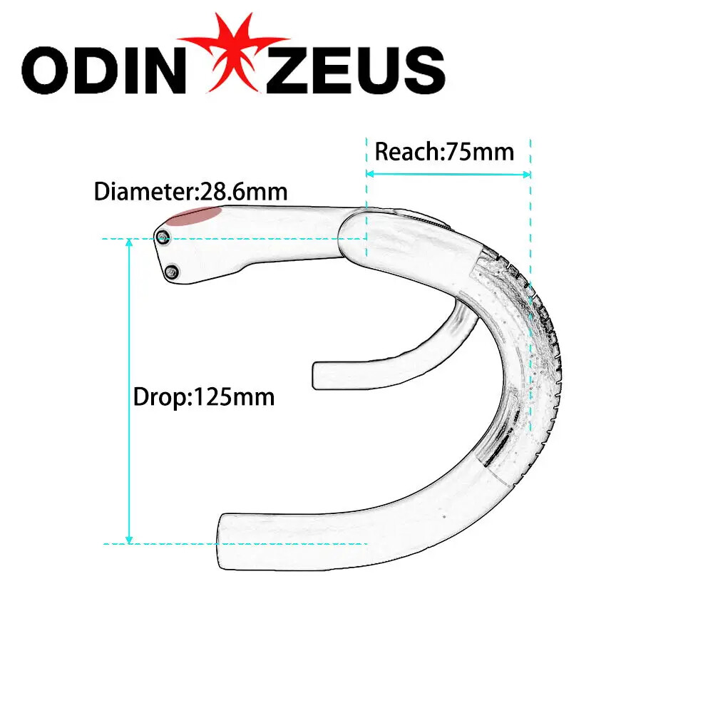 Carbon Fiber Road Alpinist Bike Integrated Handlebar Drop 400/420/440mm Length