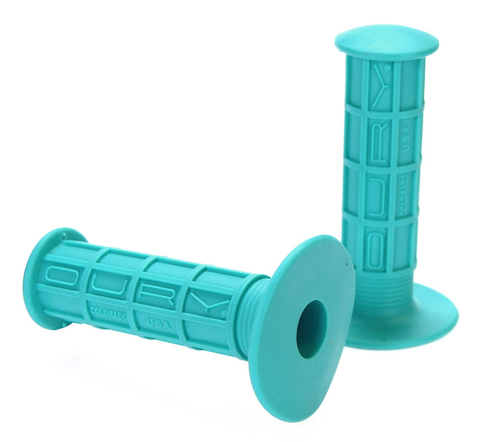 Oury Classic BMX full waffle bicycle grips – AQUA TURQUOISE TEAL