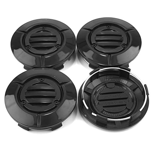 4PCS 3.25in Wheel Center Caps 83mm OD: 83mm/3.27in, ID: 76mm/2.99in Black