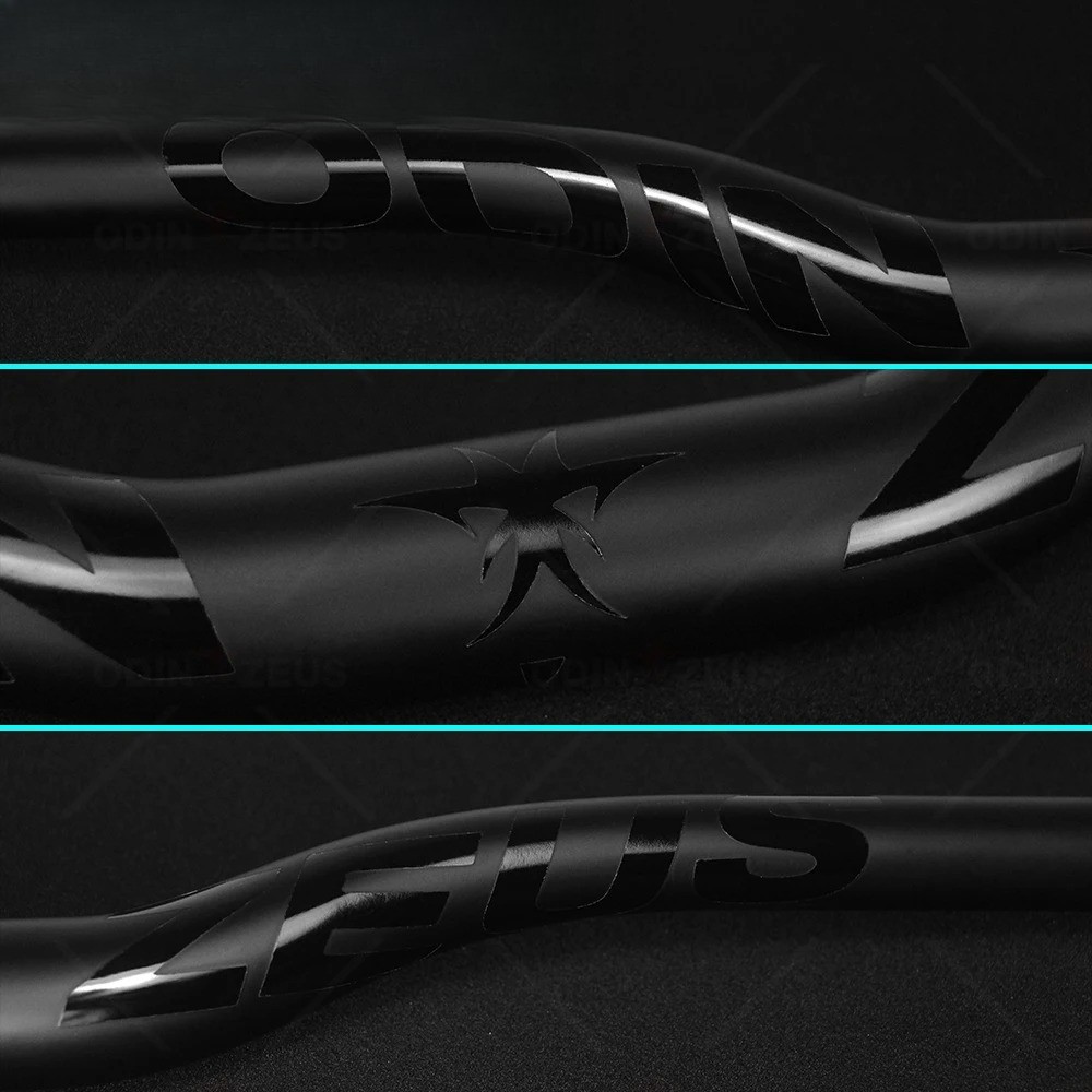 Carbon Fiber Mountain Bike Flat Riser Bar 31.8mm Clamp for XC Bicycle Handlebar