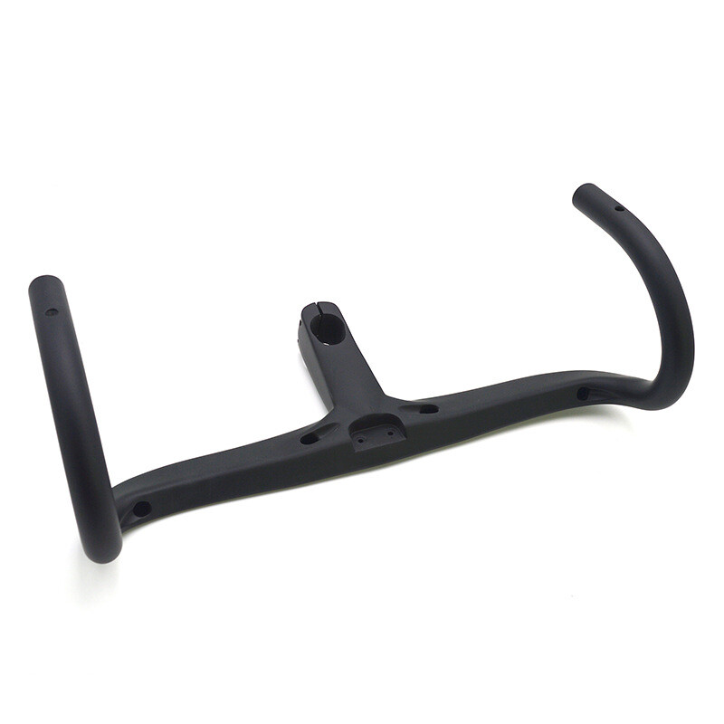 Carbon Fiber Handlebars Integrated Bar Stem Road Bike Drop Bar 380/400/420/440mm