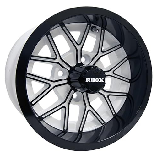 Red Hawk TIR-RX284-WB Wheel White/Gloss Black Rim