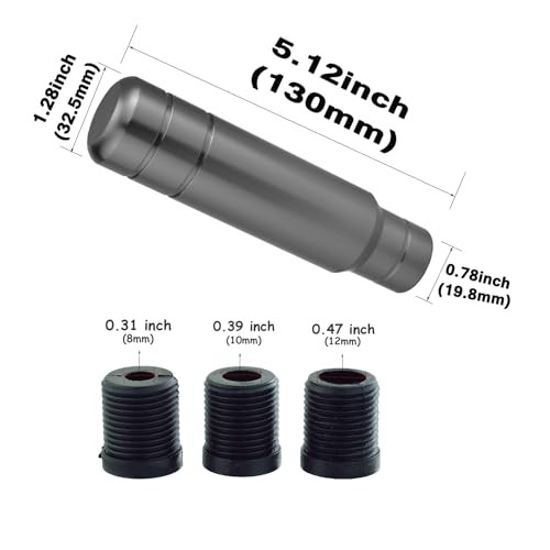 Weighted Shift Knob, 5″ Aluminum Gear Shifter Knobs Metal Stick Grey-2