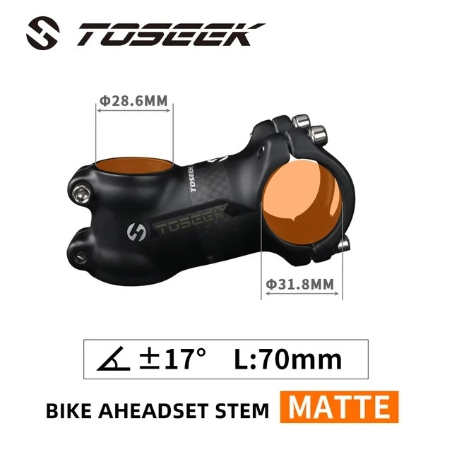 Bicycle Stem 28.6 – 31.8mm Bike Handlebar Stem 6 Degree or 17 Degree 60-120mm