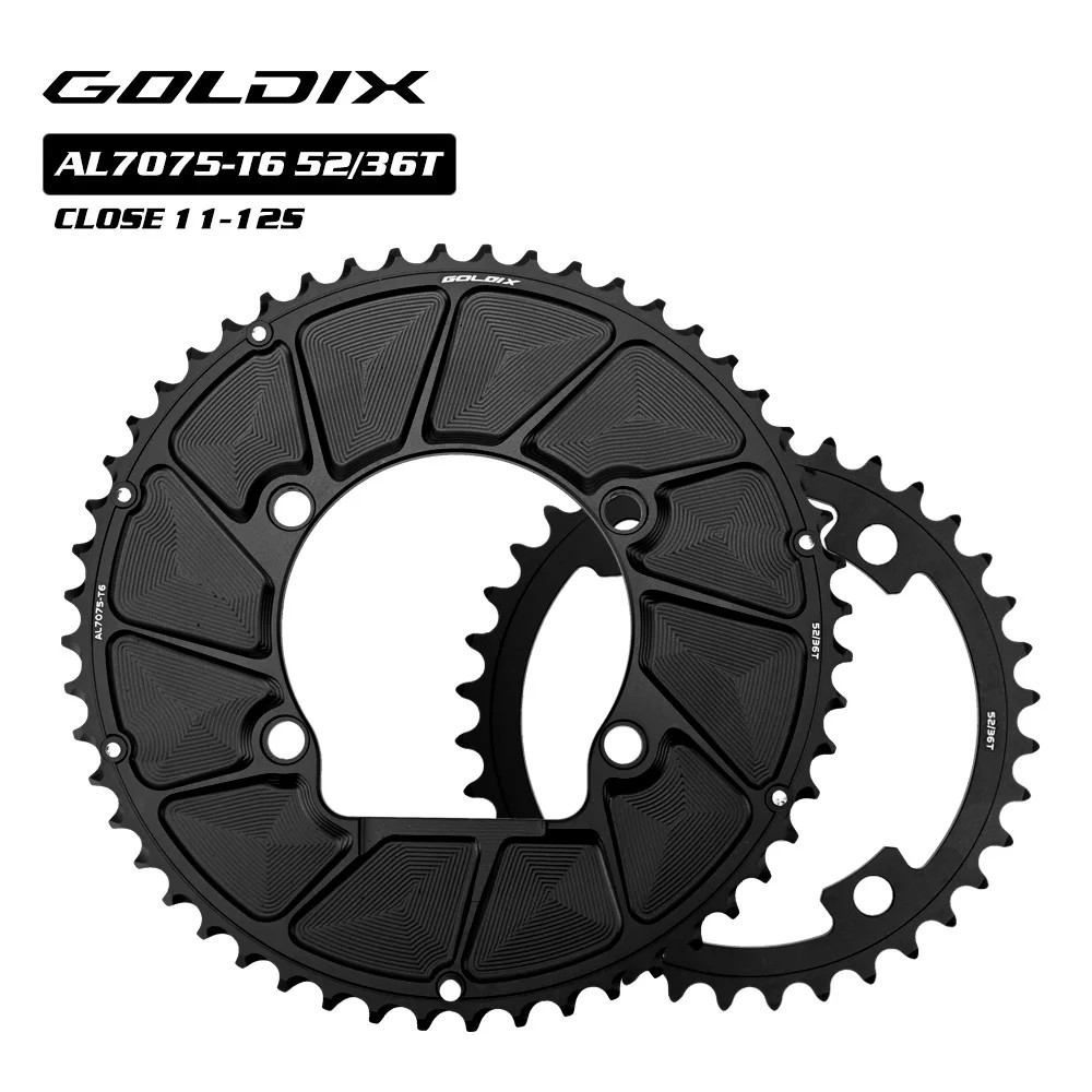 GOLDIX 110BCD 2X Double Chainring 9-12S Road Bike 7075 Aluminum for Shimano