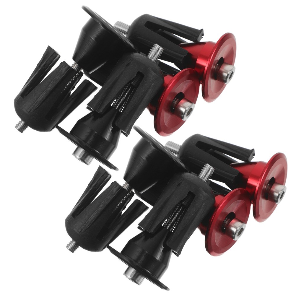 4pairs Aluminum Alloy Expanding Locking Handlebar End Caps, Fits 17-22mm