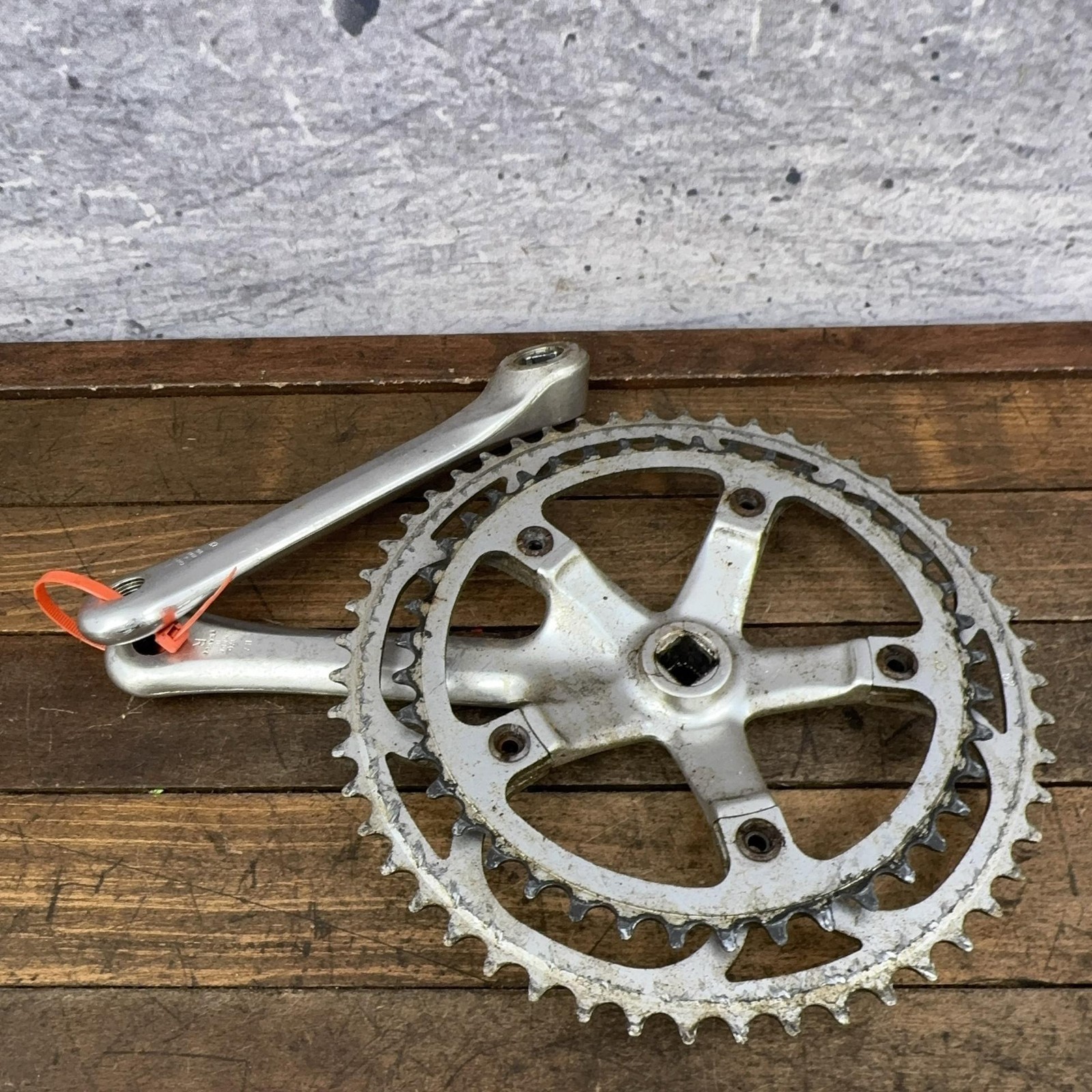 Vintage Stronglight Road Bike Crankset 170mm Double Square Taper Alloy France